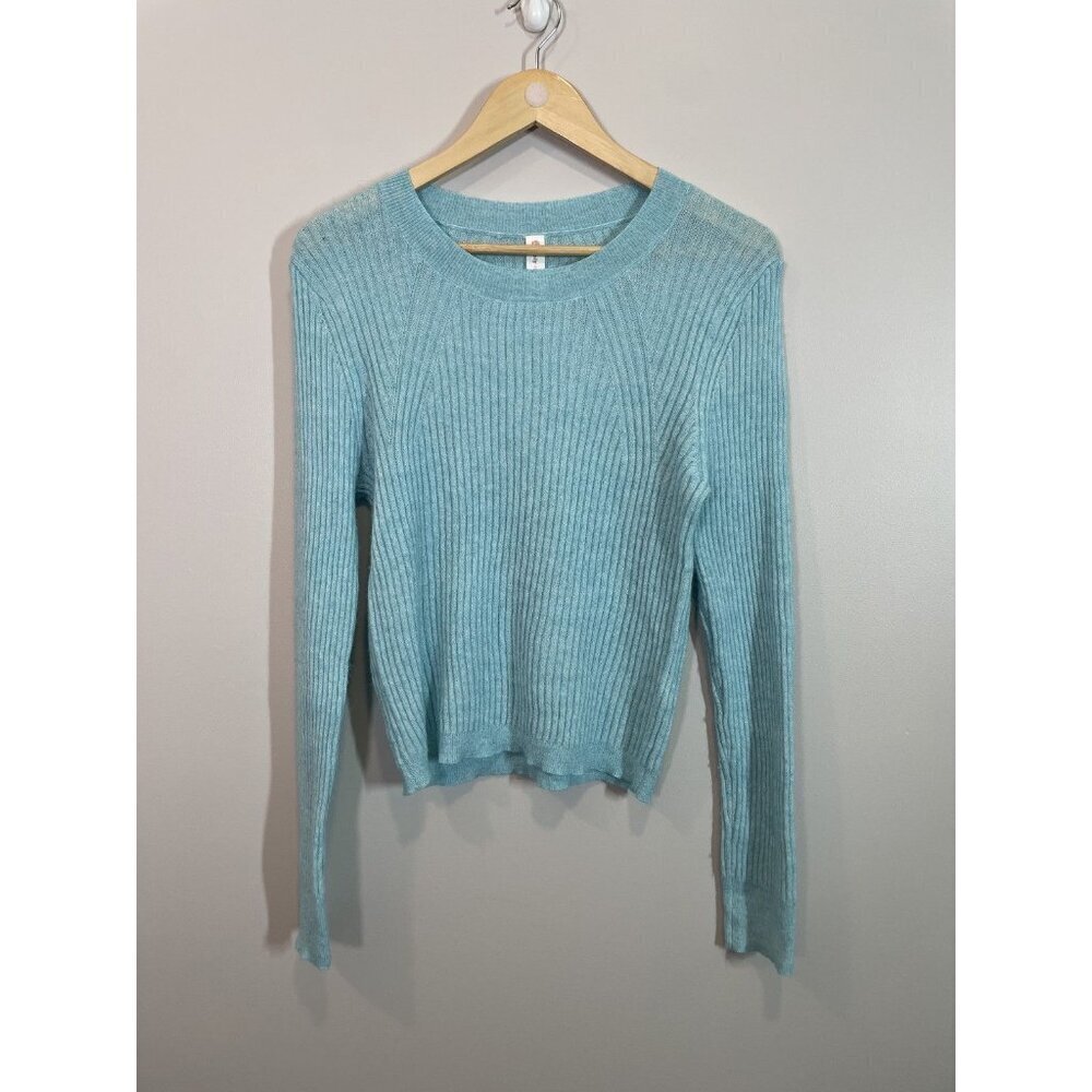 Daily Practice Light Blue Wool Blend Sweater Size XL Cozy Casual Long‎ Sleeve - Picture 2 of 9